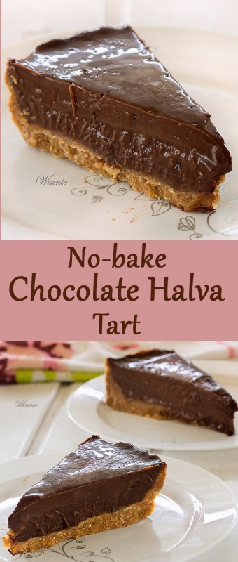 No-bake Chocolate Halva Tart
