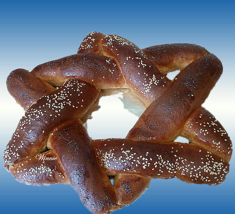 Star-of David Enriched Challah