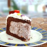 Chocolate Cake with Whipped Cream Surprise Filling