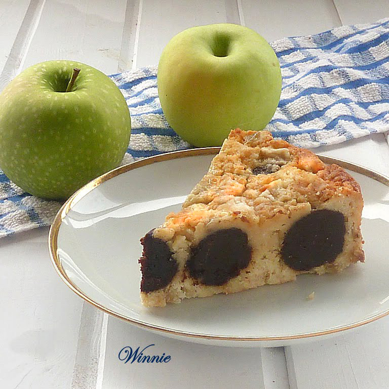 Chocolate Polka Dot (inside) Apple Cake