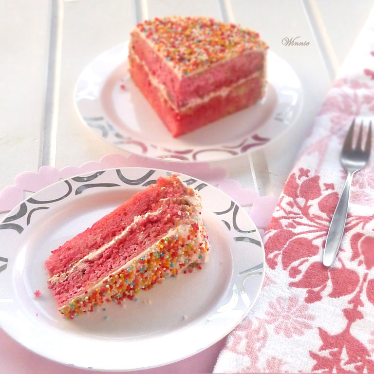 Pink Lemonade Marbel Cake