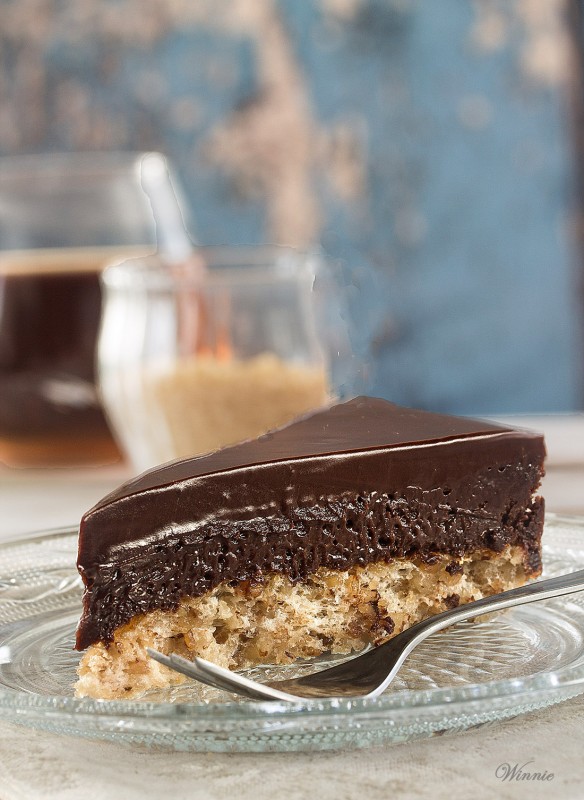 Chocolate Mousse Cake on Hazelnut Crust - Gluten Free