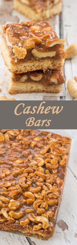 Caramel Cashew Bars