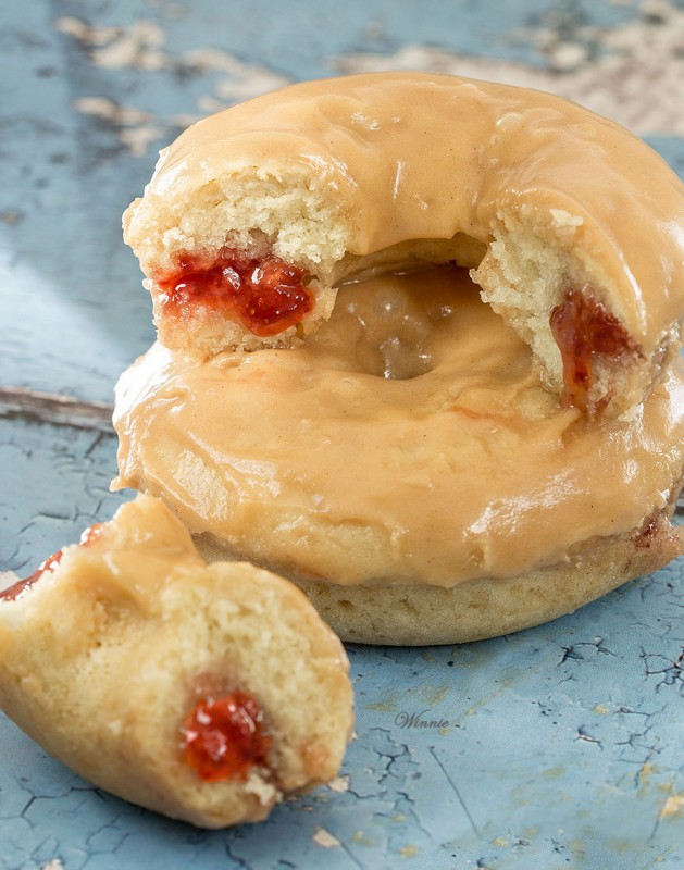 Peanut-Butter & Jelly Donuts